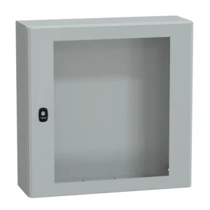 Spacial S3D Tspt Door Enclosure w/o Mounting Plate H600xW600xD200 IP66 IK08 RAL7035
