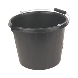Rubbertex Builders Bucket 14 Litre Black