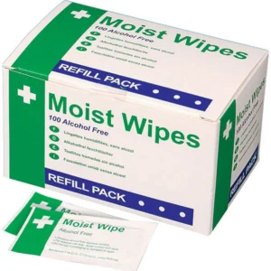 Alcohol Free Moist Wipes - 100 Pack