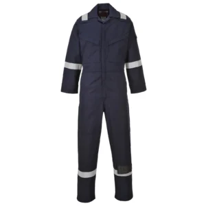 Portwest Flame-Resistant Anti-Static Coverall Regular Fit XL Navy