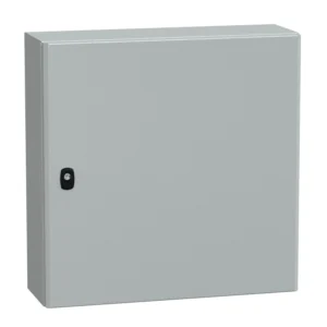 Spacial S3D Plain Door Enclosure w/o Mounting Plate H600xW600xD200 IP66 IK10 RAL7035