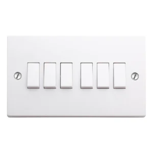 10AX 6 Gang 2-Way Switch
