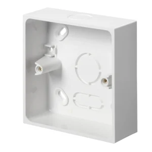 Mita KBU321W Square Corner Box 1 Gang PVC-U 32mm White
