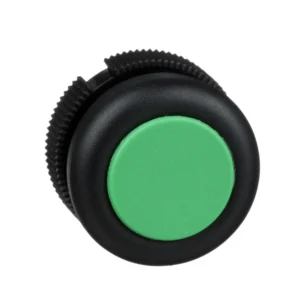 Harmony Round Head for Push Button Booted Spring Return Green
