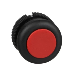 Harmony Round Head for Push Button Booted Spring Return Red