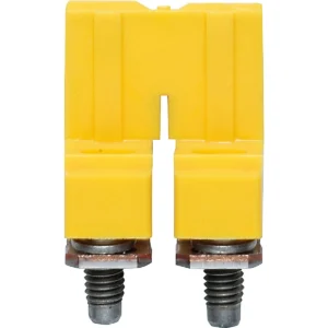 WQV 2-Pole 57A 8mm Polyamide 66 Cross-Connector 14.1 x 7.6 x 18mm Yellow