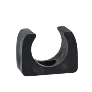 Mita Round Spring Clip Saddle for 25mm Conduit Black