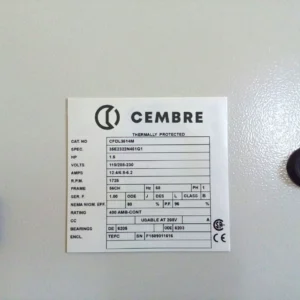 25x100mm Self Adhesive Customisable Panel Plates