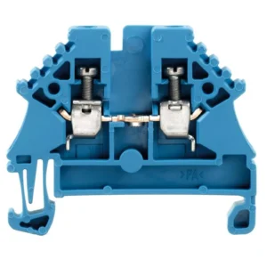 2.5mm² Feed-Through Terminal Block 24A 26-12AWG Blue