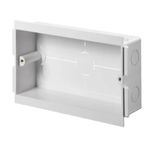 Box Mounting 2 Gang 35mm UPVC White [Pack=10]