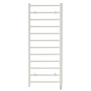 Creda Towel Rail Clear12W Flat Twelve-Rail Ladder 250W 1192mm White