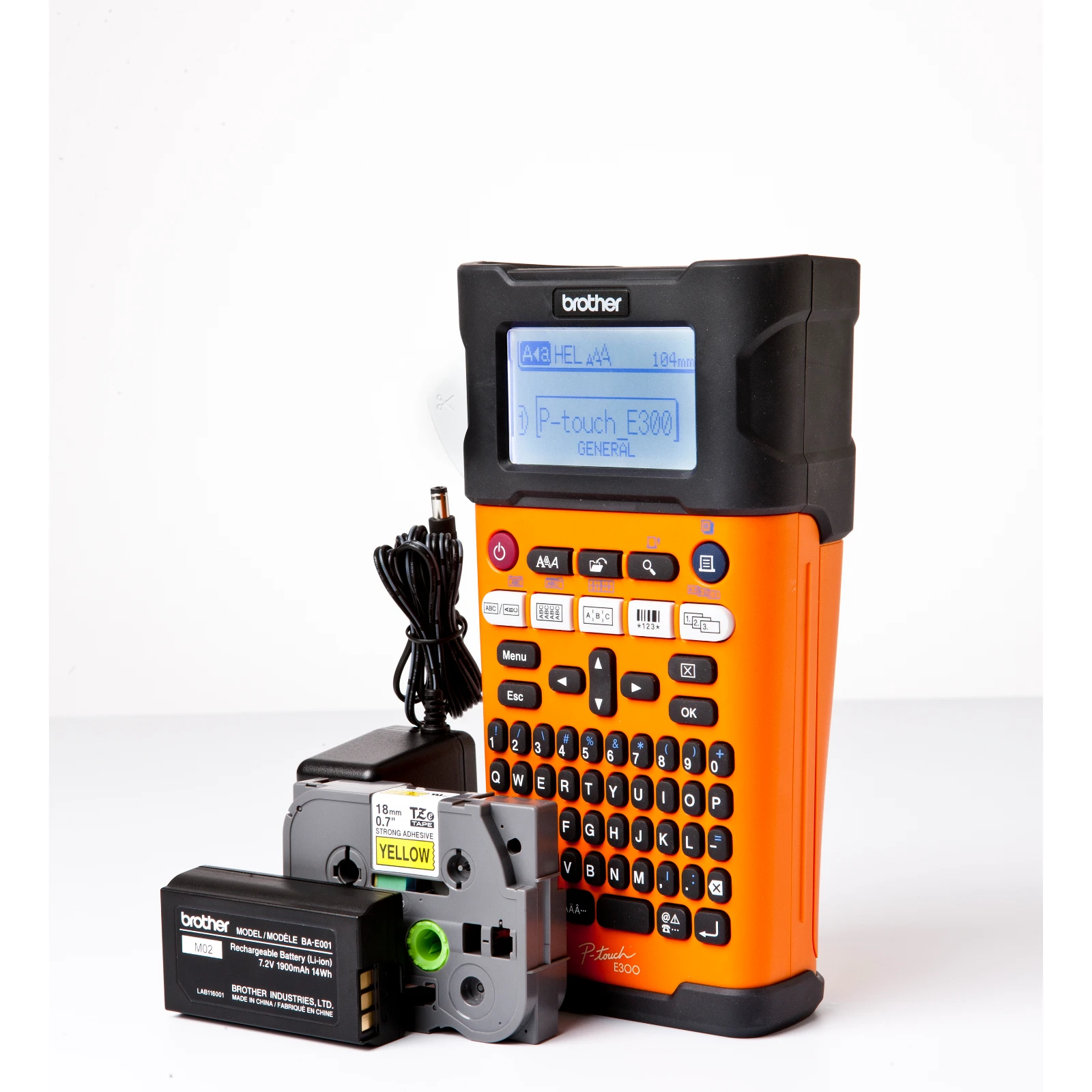 Printer Handheld Electrician Labelling 134 x 221 x 69mm Orng+Black - Image 3