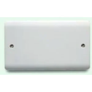 Crabtree 2 Gang Blank Plate White