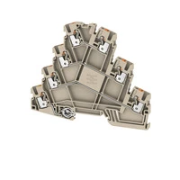 DIN Rail Mount Terminal Block 7 Ways 28 AWG 12 AWG 2.5 mm² Push In 22 A