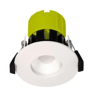 Ftype Fixed 6W 600Lm Dimmable Fire Rated Downlight IP65 White Bezel Included 4000K