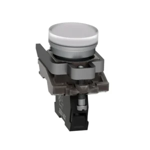 Pilot Light Integral LED+Chrome Plate 24V White Metal Bezel