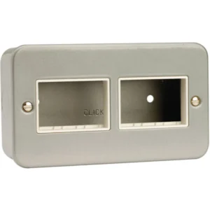 Frontplate 2 Gang 6 Aperture 2x3 Metal Clad