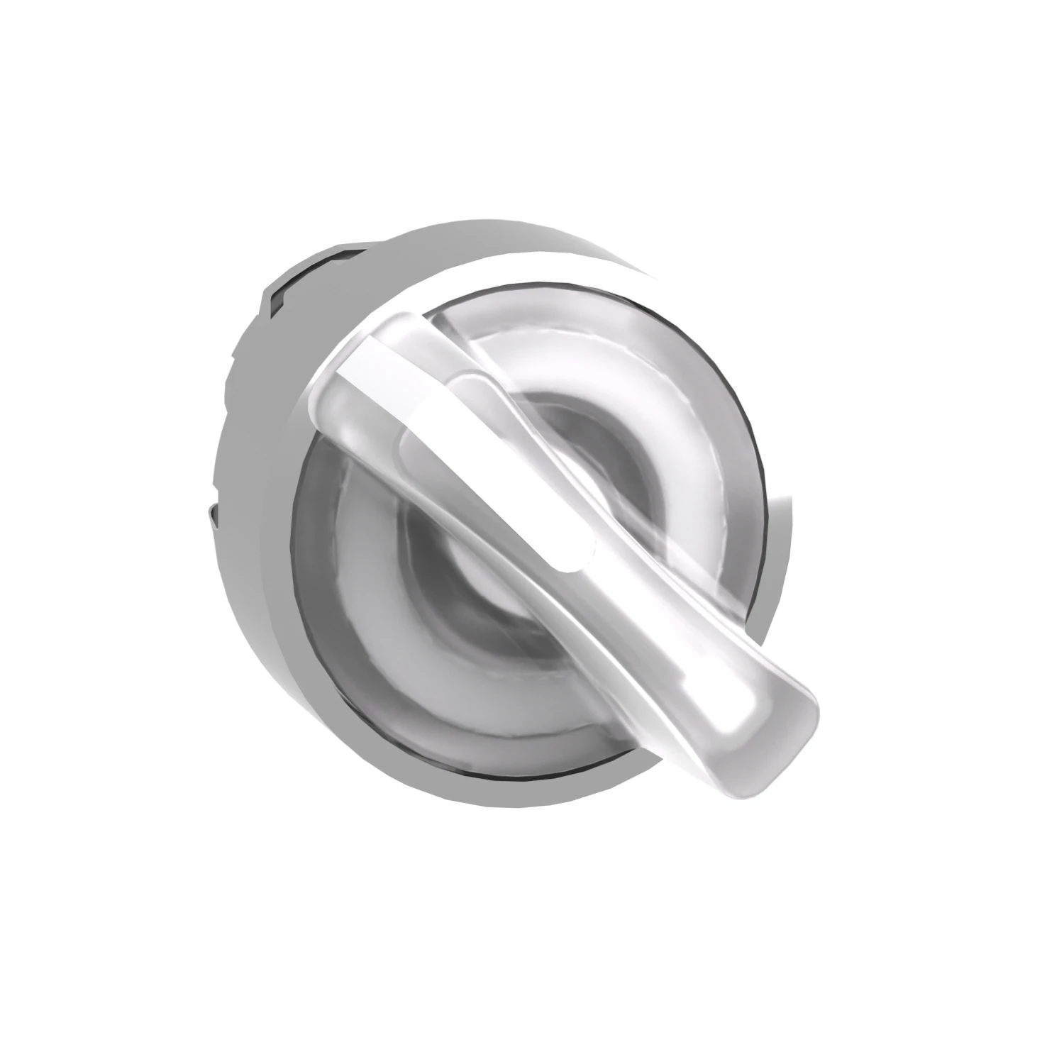 2-Position Stay Put Illuminated Selector Switch Head 22mm White