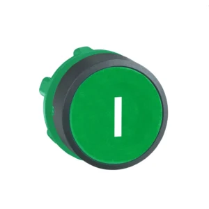 Green Flush Pushbutton Head 22mm Spring Return ''I''