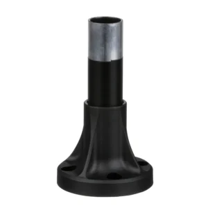 Base Fixing Inc. Support Tube Glue 80mm Black Aluminium