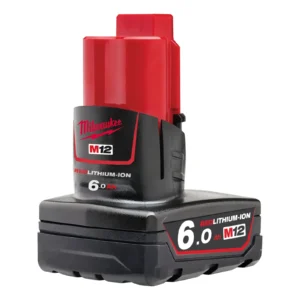 Milwaukee M12B6 6.0Ah Lithium Ion Battery Red