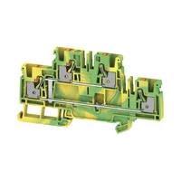 Double-Tier Terminal Push In 4mm 800V Green/Yellow