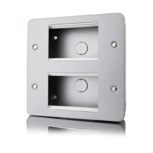 Designa 55GRID6 6 Gang Metalclad Grid Switch Plate And Surface Box
