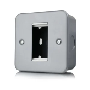 Designa 55GRID1 1 Gang Metalclad Grid Switch Plate And Surface Box