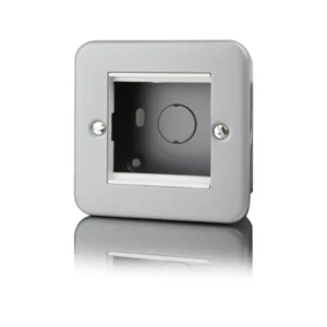 Designa 55GRID2 2 Gang Metalclad Grid Switch Plate And Surface Box