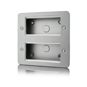 Designa 55GRID8 8 Gang Metalclad Grid Switch Plate And Surface Box