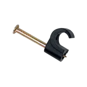 COAXCLIPBR Tower Clip for 6-7mm Co-axial TV & Satellite Cable Brown