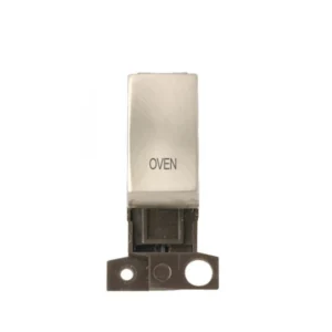 ClickMD018SCOV Ingot 10A DP Resistive Switch Module Satin Chrome marked OVEN