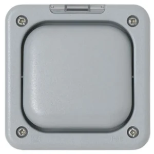 MK Masterseal Plus 1-Gang 1-Way Switch 1-Pole 10A 95 x 95 x 57mm Grey