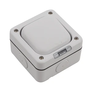 MK Switch 1 Gang 1 Way SP IP66 10A White