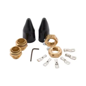 Gland Pack Indoor Cable 20mm Brass Shroud/Earthing Nut/Terms