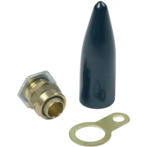 M20 Economy Indoor Non LSF Bw Pack Brass Gland And Locknut Shroud