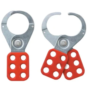 Steel Hasp Vinyl Coated 38mm Shackle Red