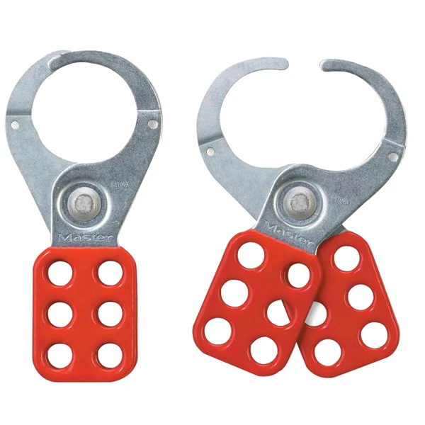 Steel Hasp Vinyl Coated 38mm Shackle Red - Image 2