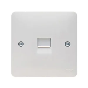 Hager Sollysta Socket BT Telephone Master 86 x 22 x 86mm White Urea