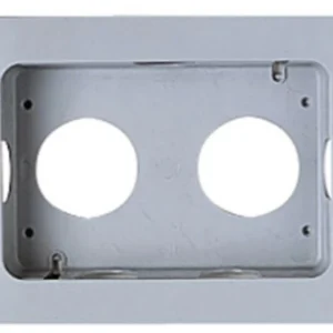 Bezel 2 Gang Flush 165 x 245 x 41mm Grey