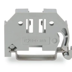 Wago Screwless End Stop 6mm Wide For Din-Rail 35 X 15 And 35 X 7.5 Grey