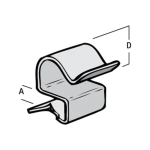 Britclips 10mm-11mm Cable Run Clip 8mm-12mm Flange EP52021112 CR810
