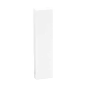Module Blank Half Module 12.5 x 50mm White  - 2 Pack