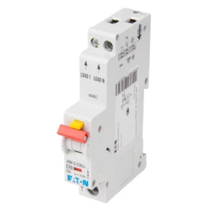 Eaton Memshield3 RCBO 1P+N 10A Type C 10kA 30mA 17.7 x 120 x 76mm