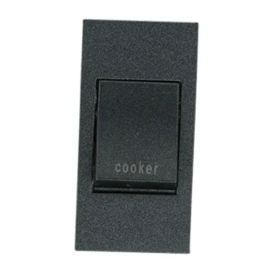 Designa Modular Grid DP 20A Cooker Switch Black
