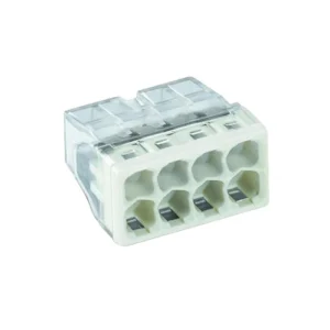 Wago Compact 8 Way Connector Terminal Block Light Grey