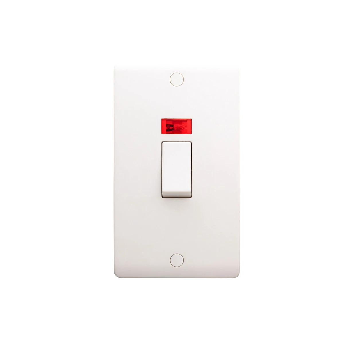 Designa 21S502L 2 Gang 50A Double Pole Switch White with Neon - Image 4