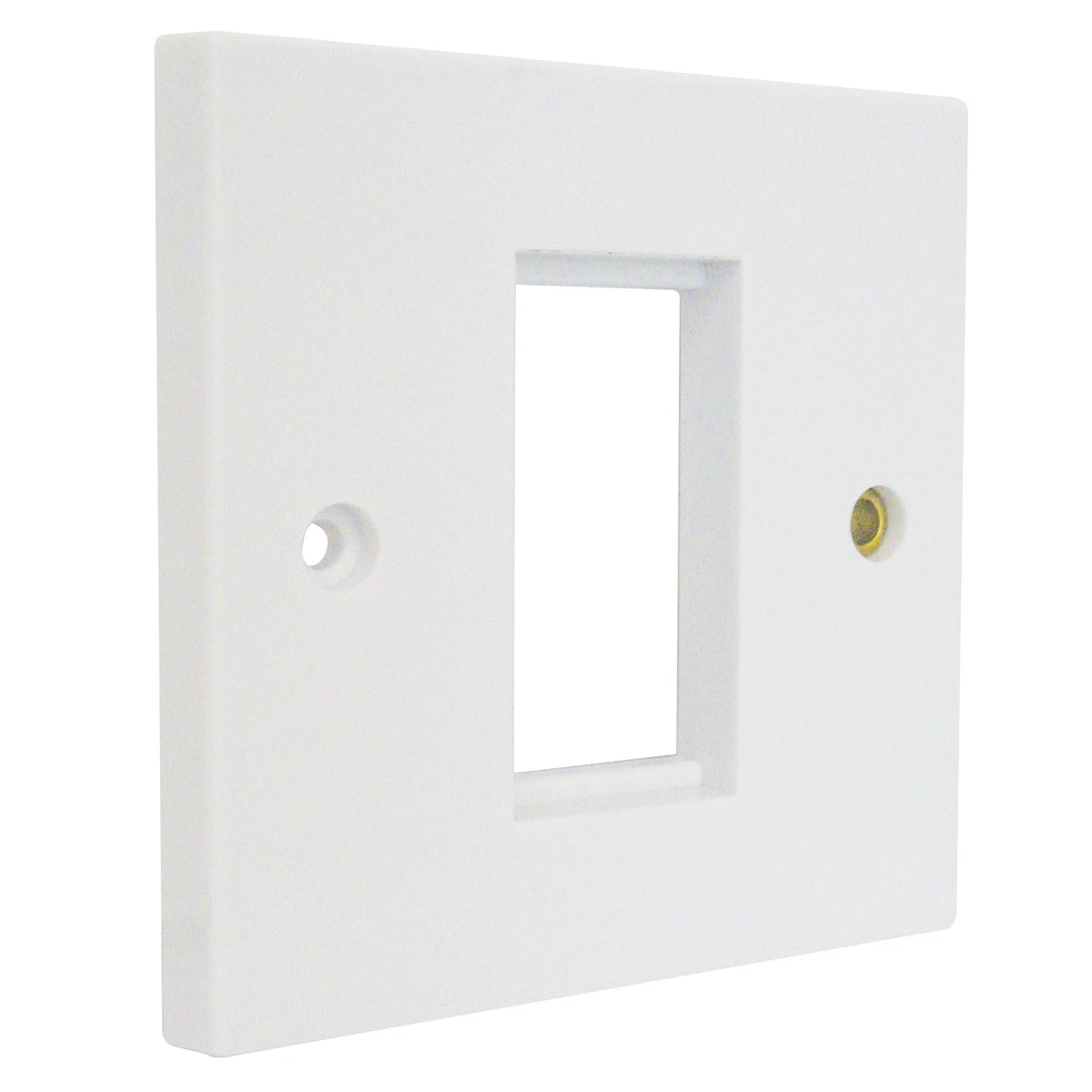 Essentials 11FACE1MOD 1 Gang 1 Euro Module Grid Plate White - Image 4