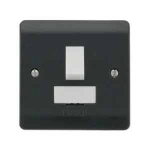 Connection Unit Switched Fused Spur 13A Anthracite Grey