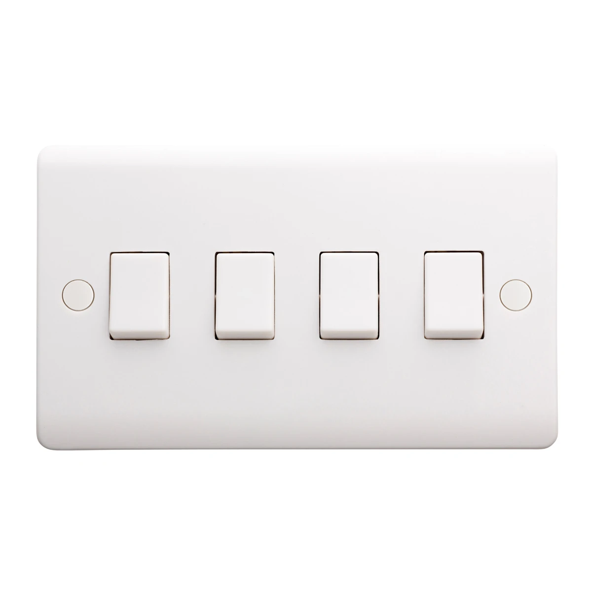 Designa 21S542 4 Gang 2 Way 10AX Plate Switch White - Image 3